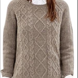 MADEWELL pullover cable front design sweater